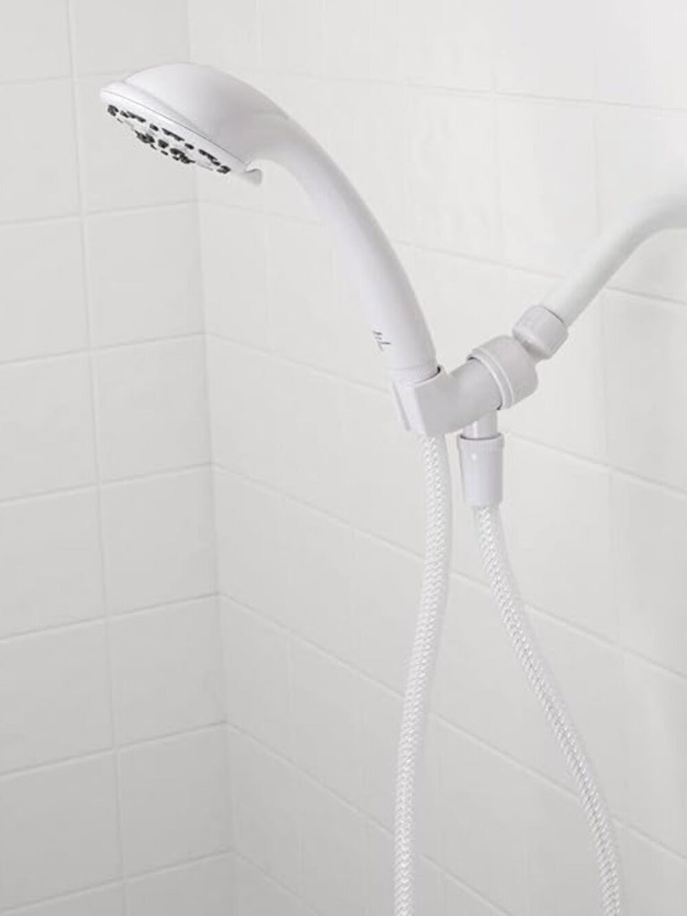 Waxman brand Serene handheld shower with 5' hose, 3.5" head, 3 settings, white